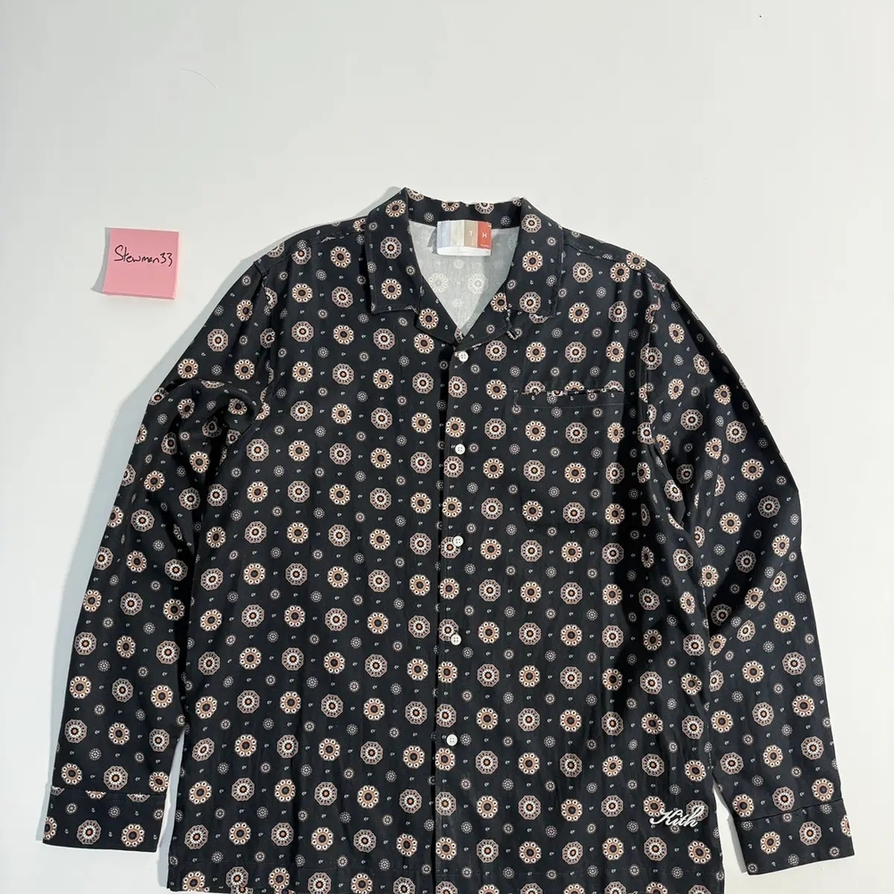 Kith L/S Thompson Shirt Nocturnal Navy